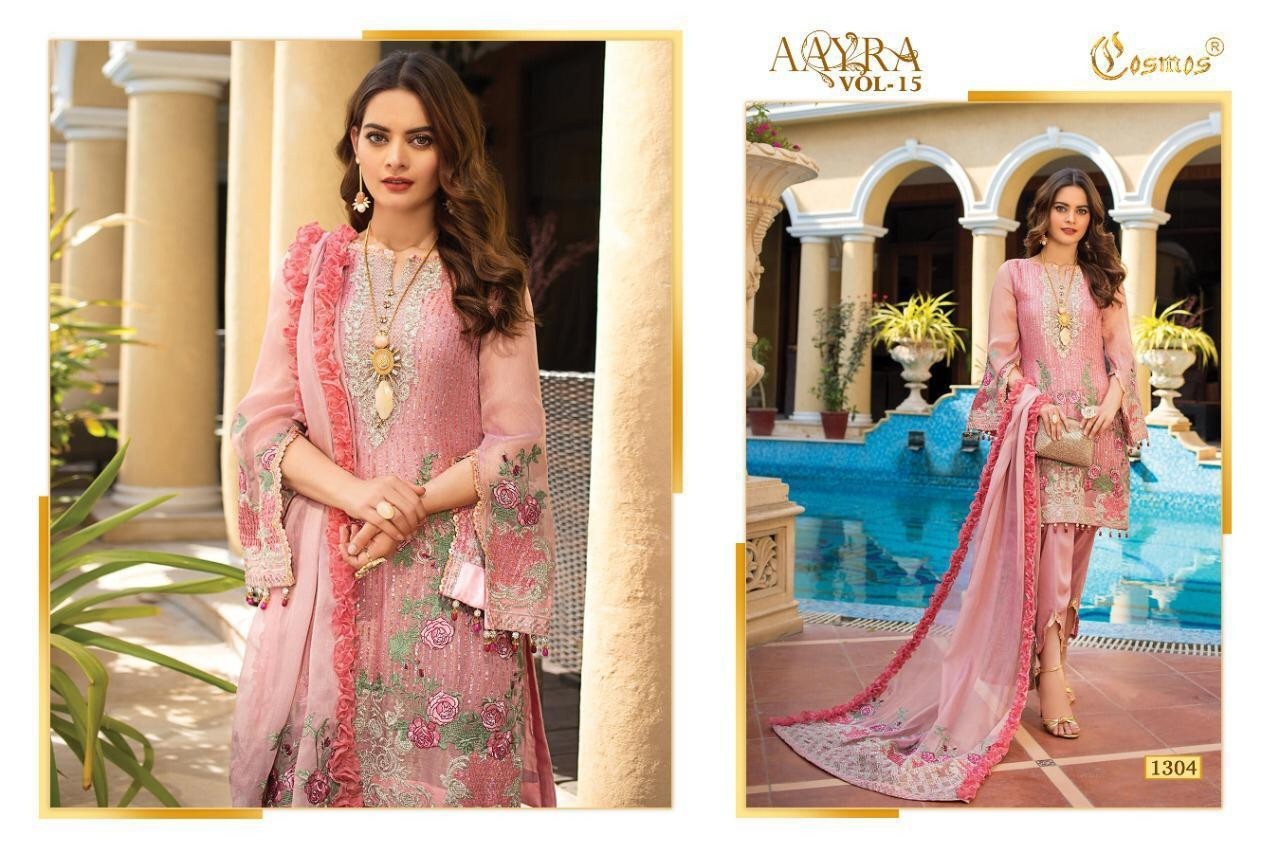 COSMOS 1304 AAYRA VOL-15 PAKISTANI SUIT