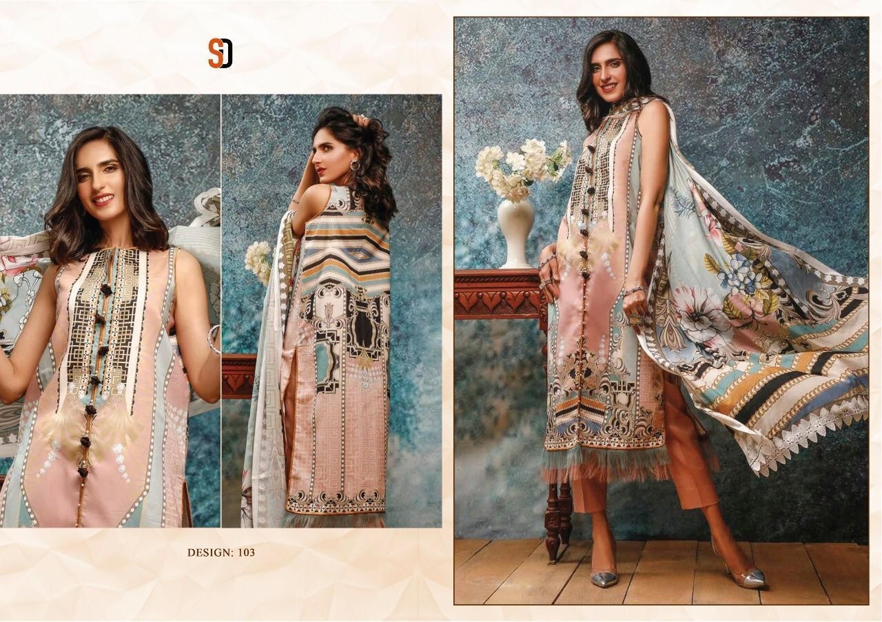 SHARADDHA DESIGNER 103 MAHGUL NX KARACHI SUIT SUPPLIER IN INDIA