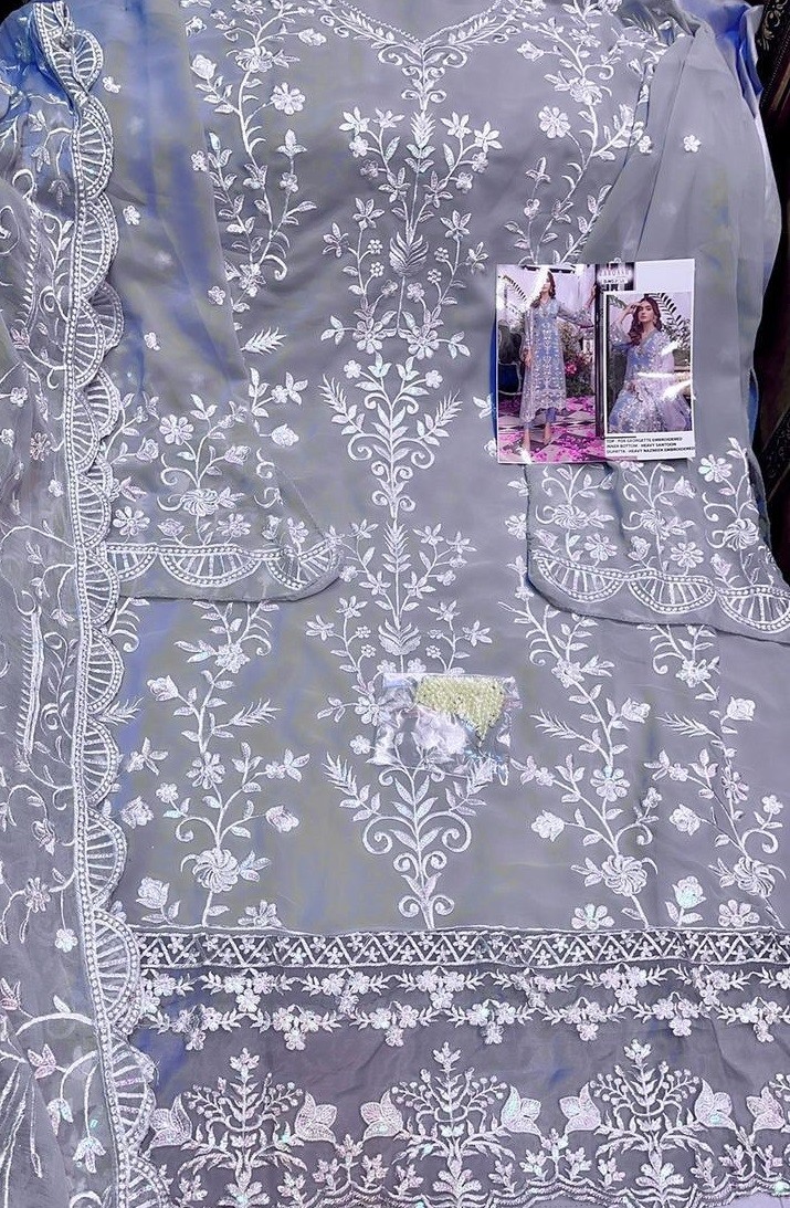 KHAYYIRA ZARQASH 2035 AZURE PAKISTANI SUIT AVAILABALE
