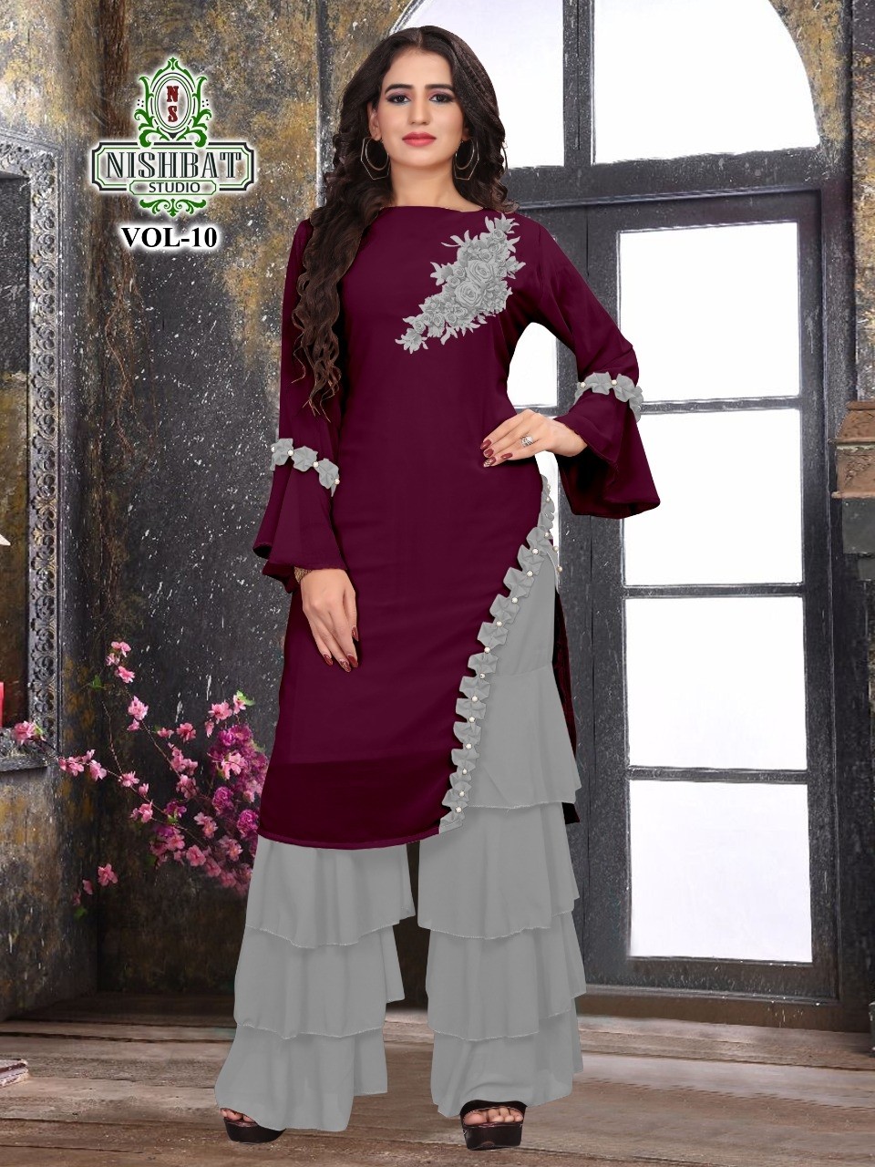 NISHBAT STUDIO VOL-10 LATEST KURTIS AVAILABALE 