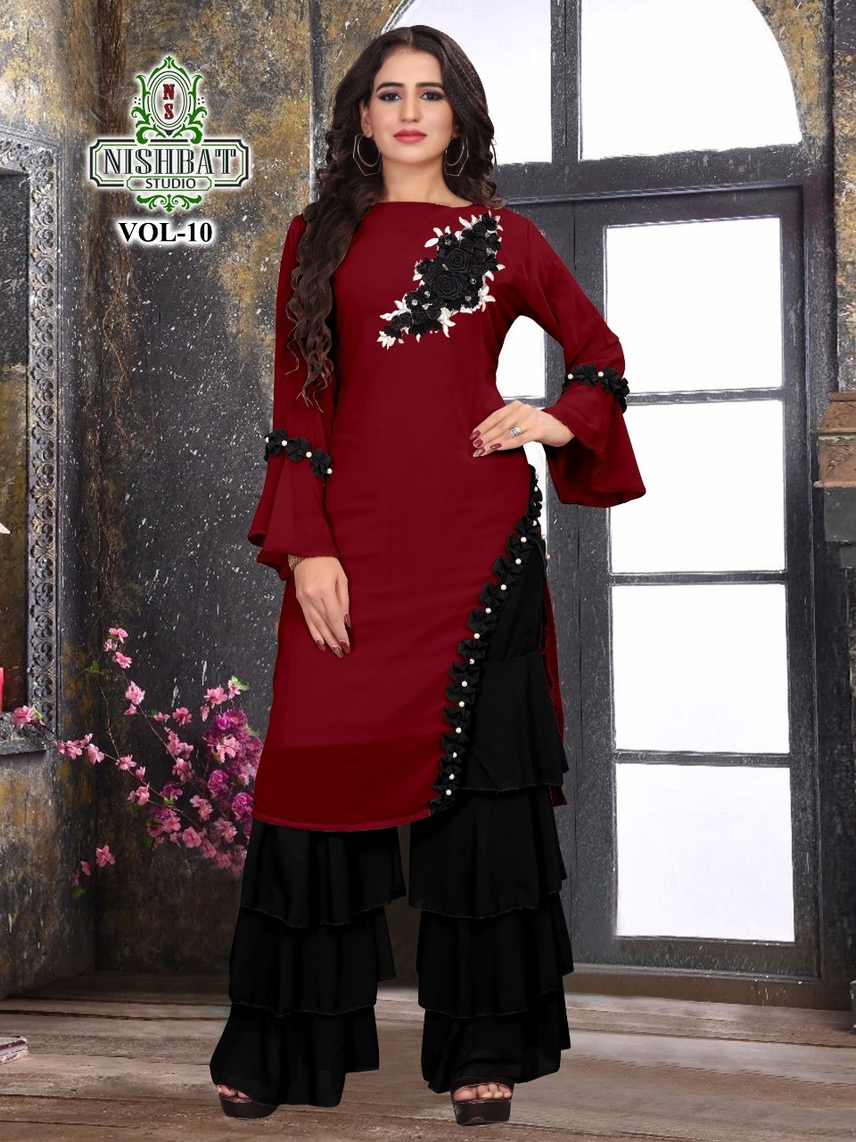 NISHBAT STUDIO VOL-10 LATEST KURTIS AVAILABALE 