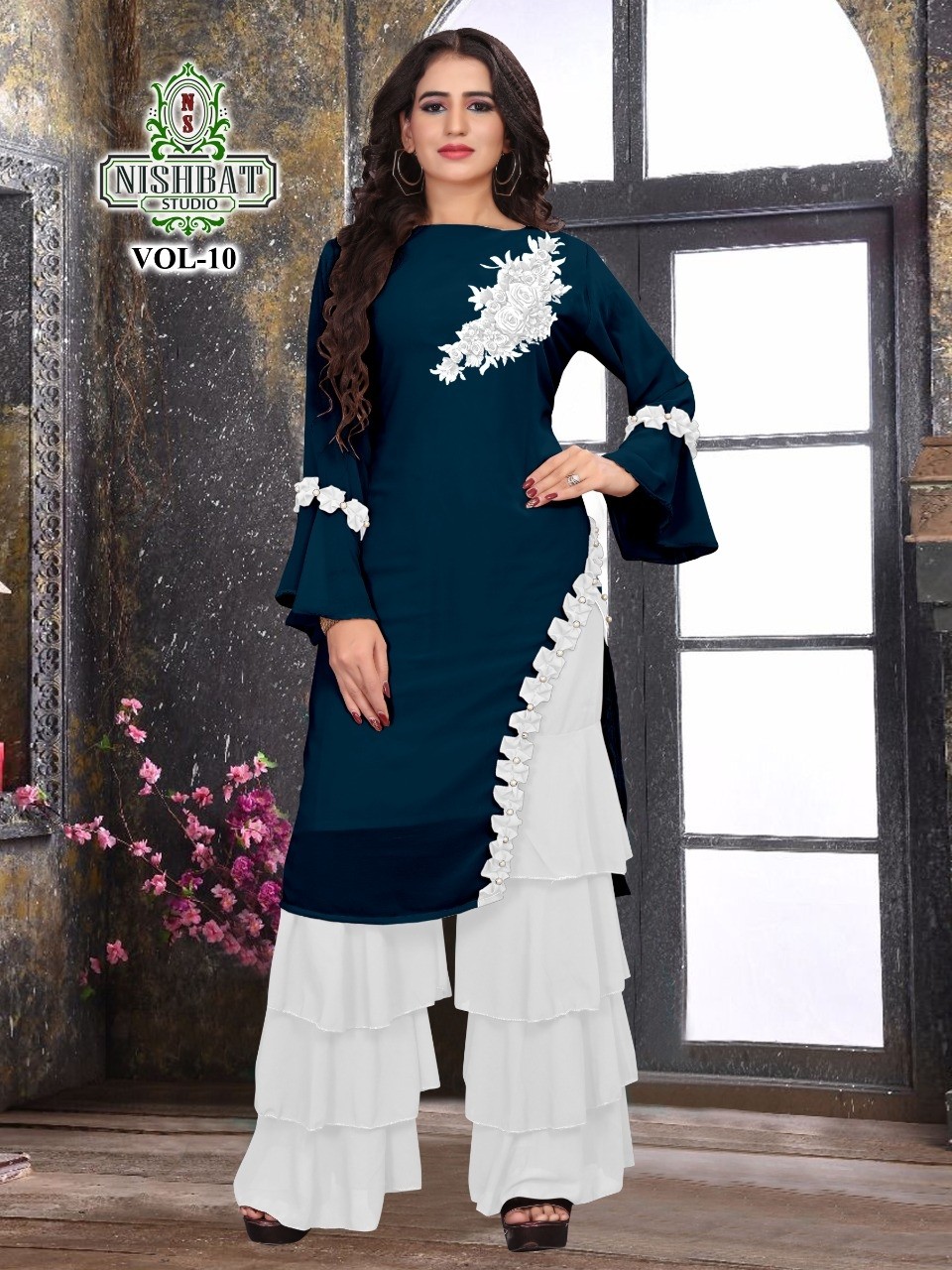 NISHBAT STUDIO VOL-10 LATEST KURTIS AVAILABALE 