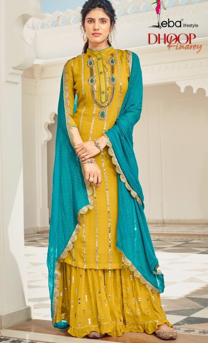 EBA LIFESTYLE 1307 DHOOP KINAREY SALWAAR KAMEEZ WHOLSALE ONLINE