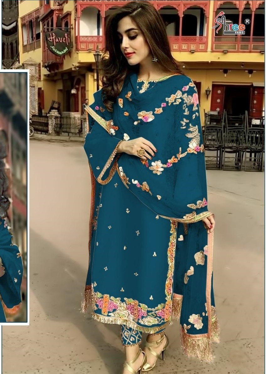 SHREE FAB S-169-C PAKISTANI SUIT SINGAL AVALABALE
