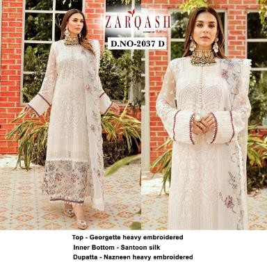 ZARQASH 2037-D BLOCK BUSTER HITS VOL-4 AVAILABALE PAKISTANI SUIT