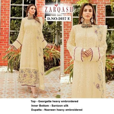 ZARQASH 2037-E BLOCK BUSTER HITS VOL-4 AVAILABALE PAKISTANI SUIT