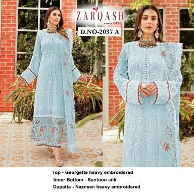 ZARQASH 2037-A BLOCK BUSTER HITS VOL-4 AVAILABALE PAKISTANI SUIT 