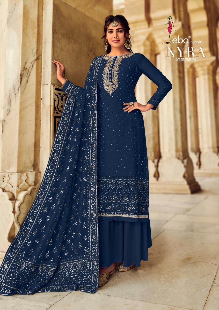 EBA LIFESTYLE NYRA VOL-1  PAKISTANI SUITS WHOLESALE