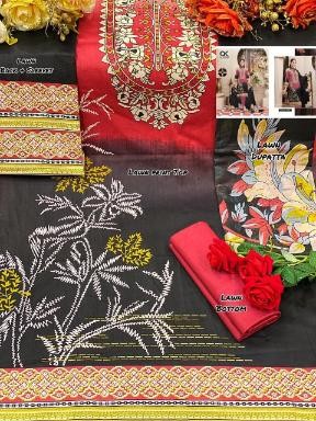 AL KARAM 3001 TO 3010 KESARIYA MAGIC IN PRINT VOL-03 KARACHI SUIT SINGAL AVALAIBALE