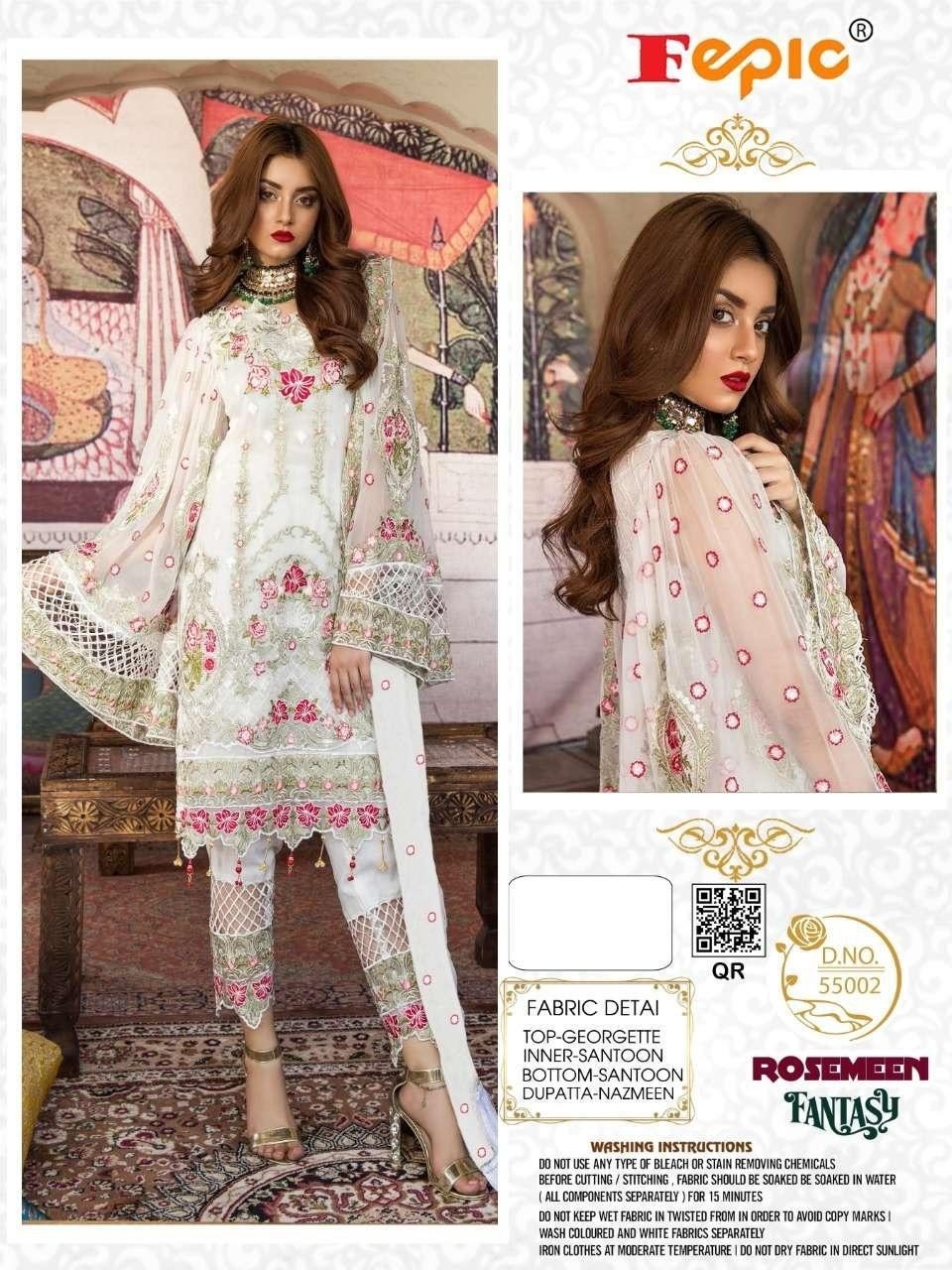 FEPIC 55002 ROSEMEEN FANTASY PAKISTANI SUIT AVALABALE GEORGETTE