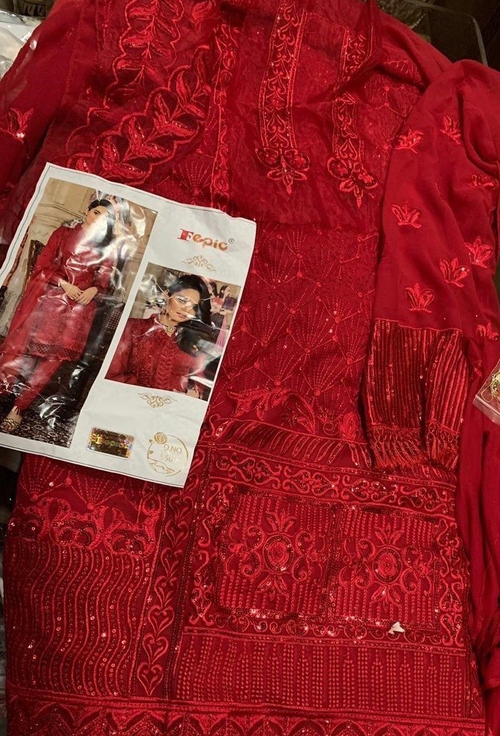 FEPIC 55005 ROSEMEEN FANTASY PAKISTANI SUIT GEORGETTE