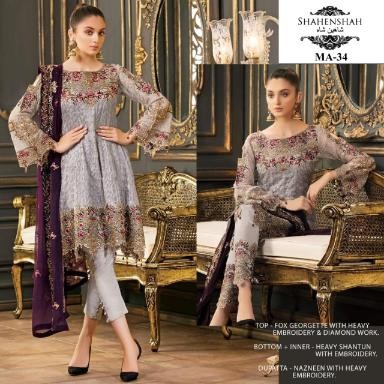 SHAHENSHAH MA-34 VOL THE KING OF QUALITY PAKISTANI SUIT