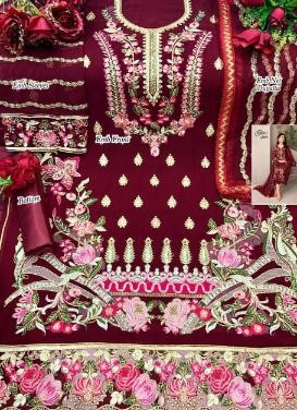 CROSS STITCH 02-D PAKISTANI SUIT SATOON SILK