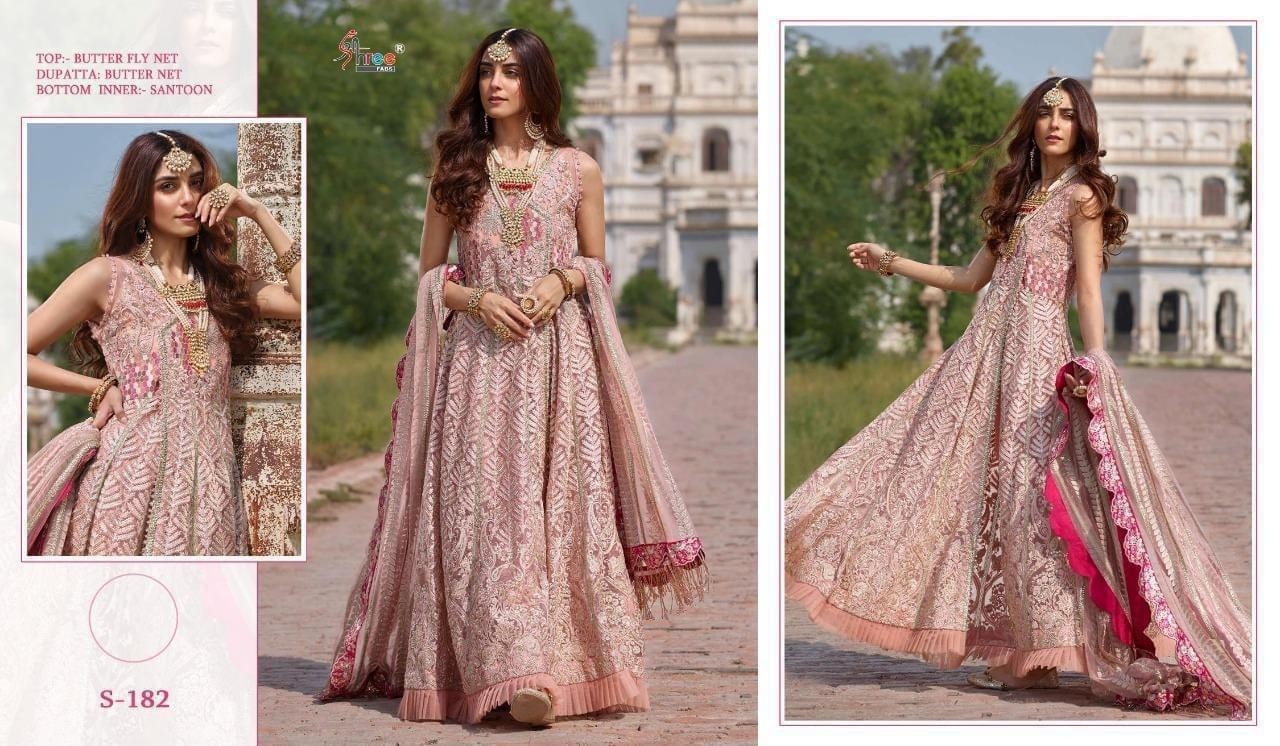 SHREE FAB S-182 PAKISTANI SUIT WHOLSALE