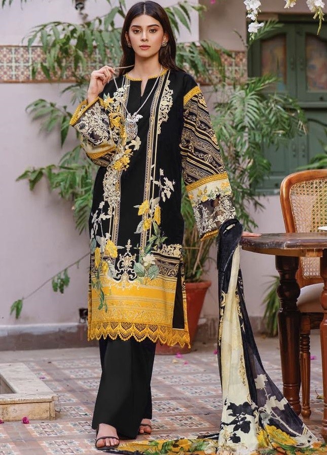 DEEPSY -1100-FIRDOUS URBANE-3 KARACHI SUIT CHIFFONE PRINT