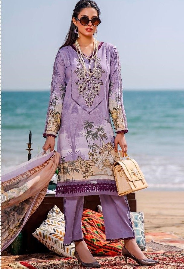 DEEPSY -1091-FIRDOUS URBANE-3 KARACHI SUIT CHIFFONE PRINT