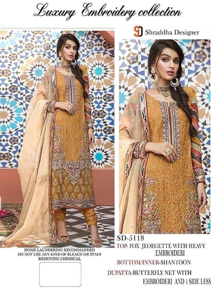 SHARADDHA DESIGNER D-5118 PAKISTANI SUIT PREMIMUM