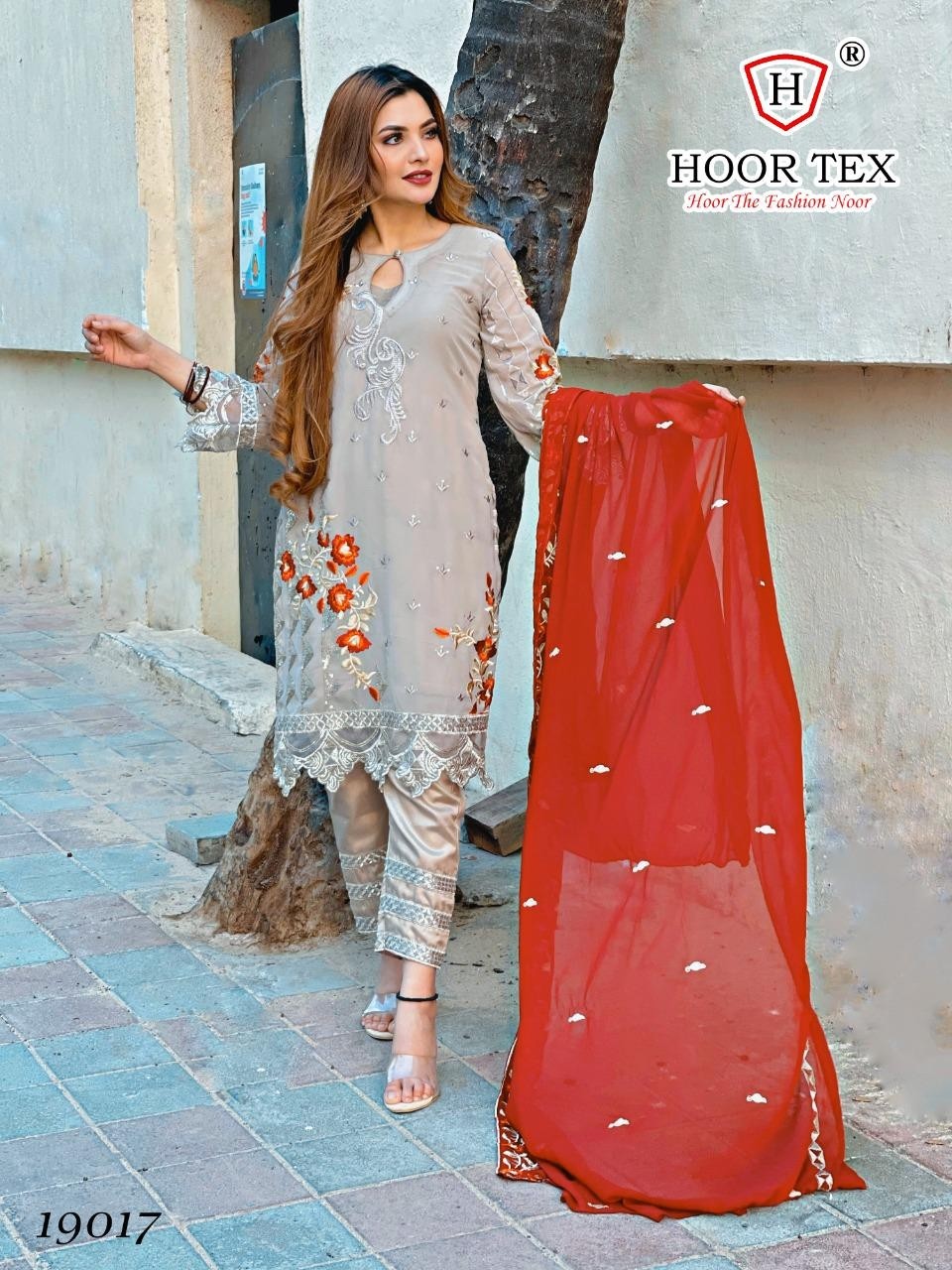 HOOR TEX 19017 PAKISTANI SUITS NAZNIN GORGGETE