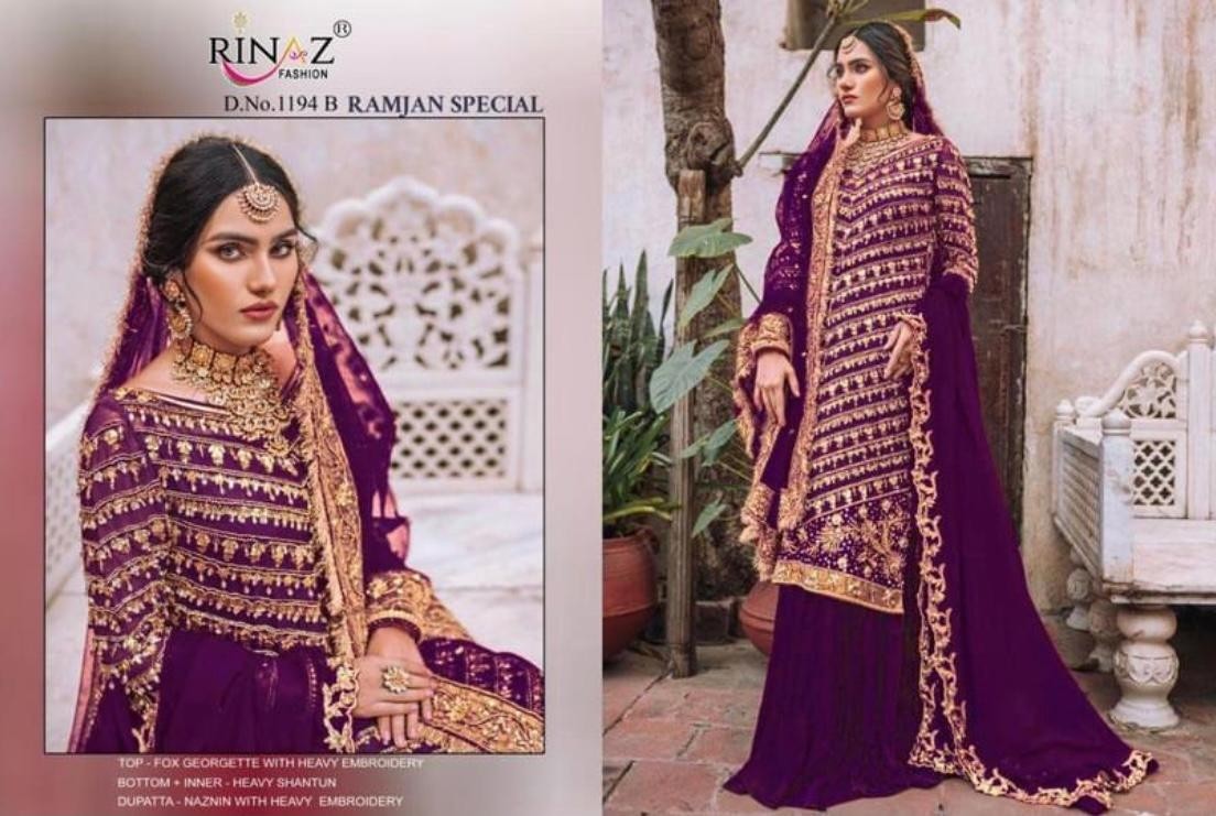 RINAAZ FASHION 1194-B RAMZAN - SPECIAL PAKISTANI SUIT SURAT