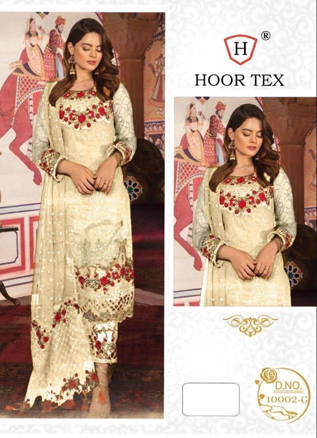 HOOR TEX 10002-G NAFIZA COLOUR GOLD VOL-3 PAKISTANI SUIT SINGAL AVAILEBAL