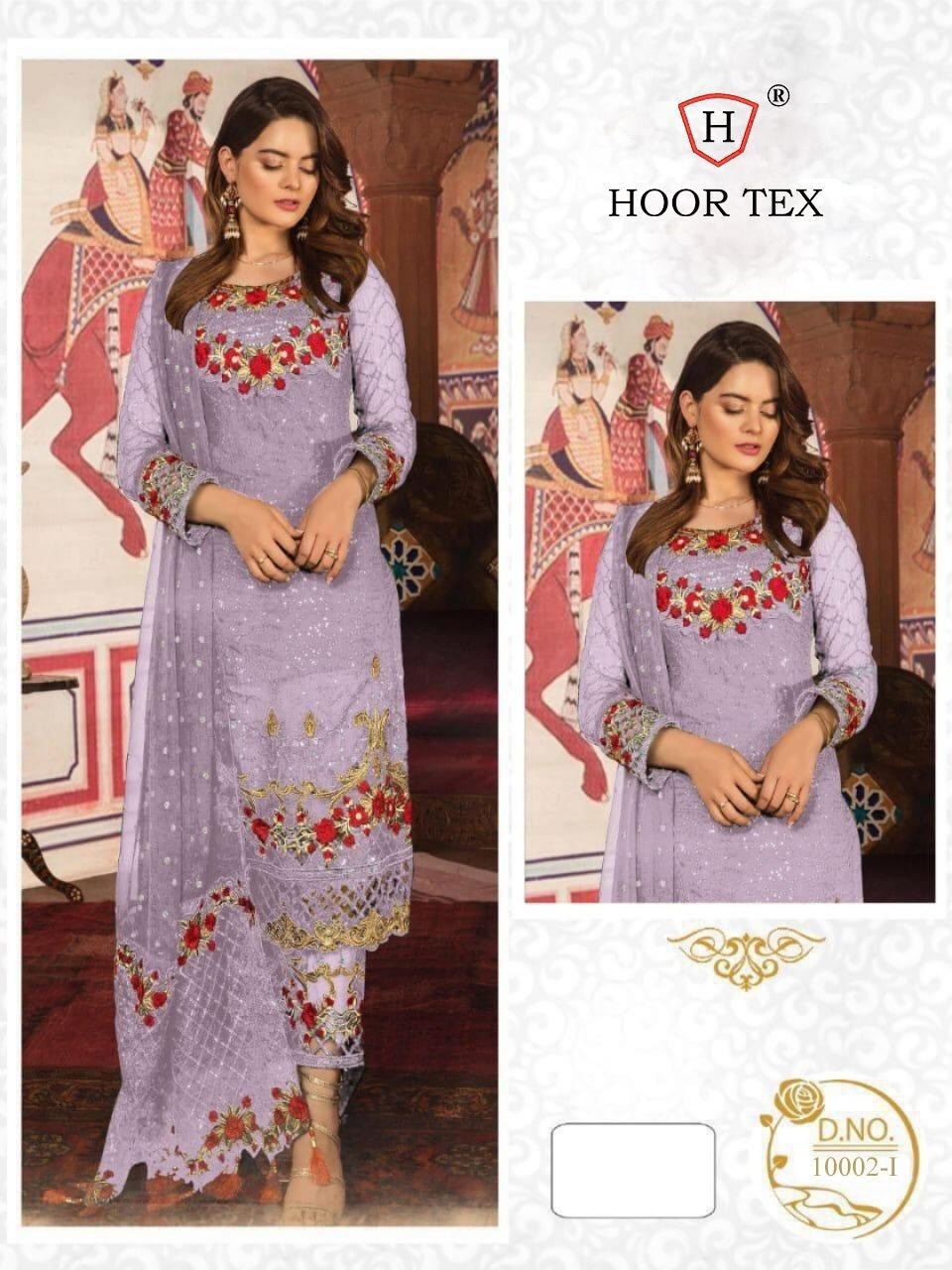 HOOR TEX 10002-I NAFIZA COLOUR GOLD VOL-3 PAKISTANI SUIT SINGAL AVAILEBAL