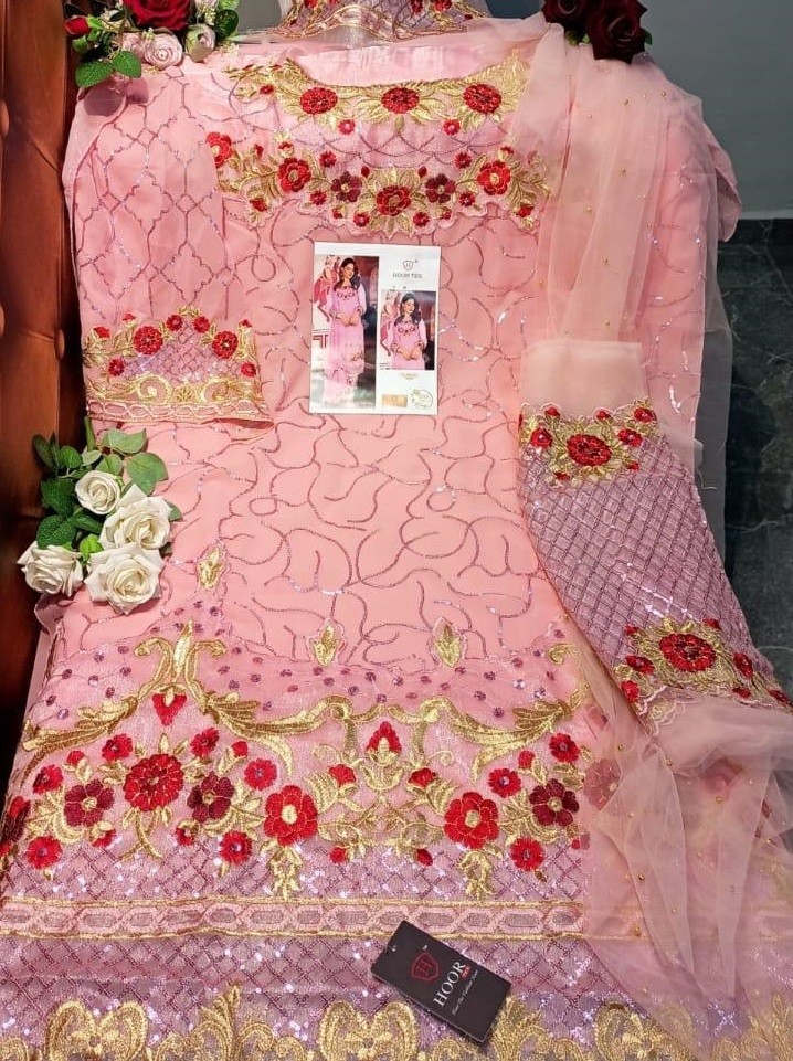 HOOR TEX 10002-K NAFIZA COLOUR GOLD VOL-3 PAKISTANI SUIT SINGAL AVAILEBAL
