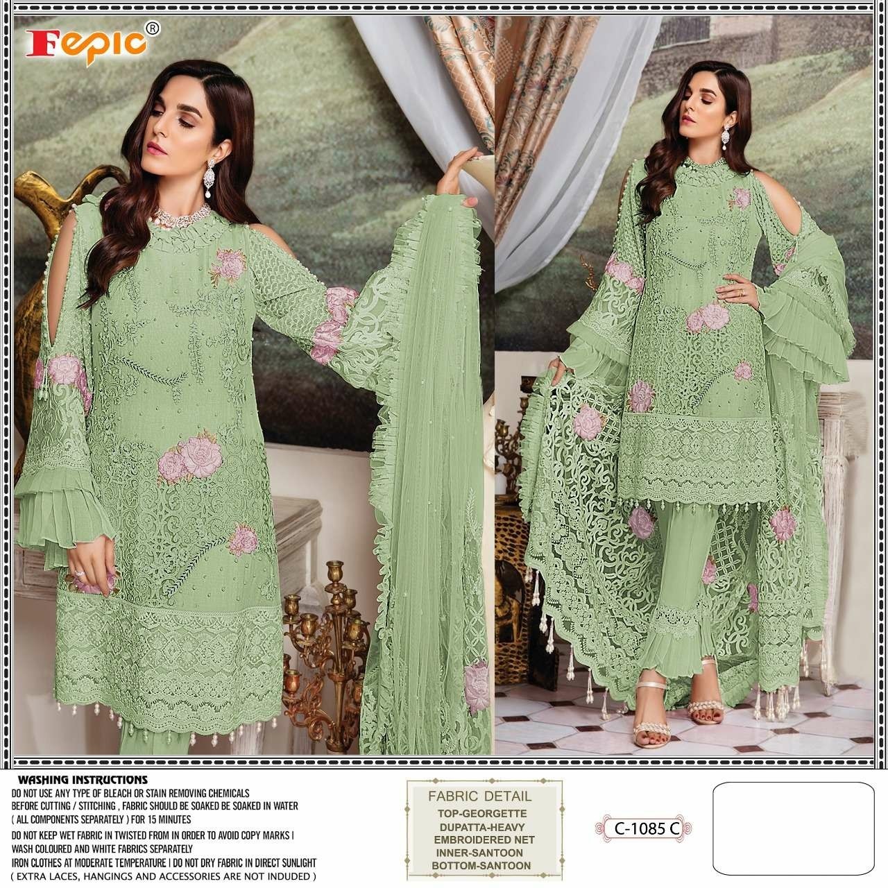 FEPIC C-1085 C ROSEMEEN PAKISTANI SUIT ONLINE SHOPPING