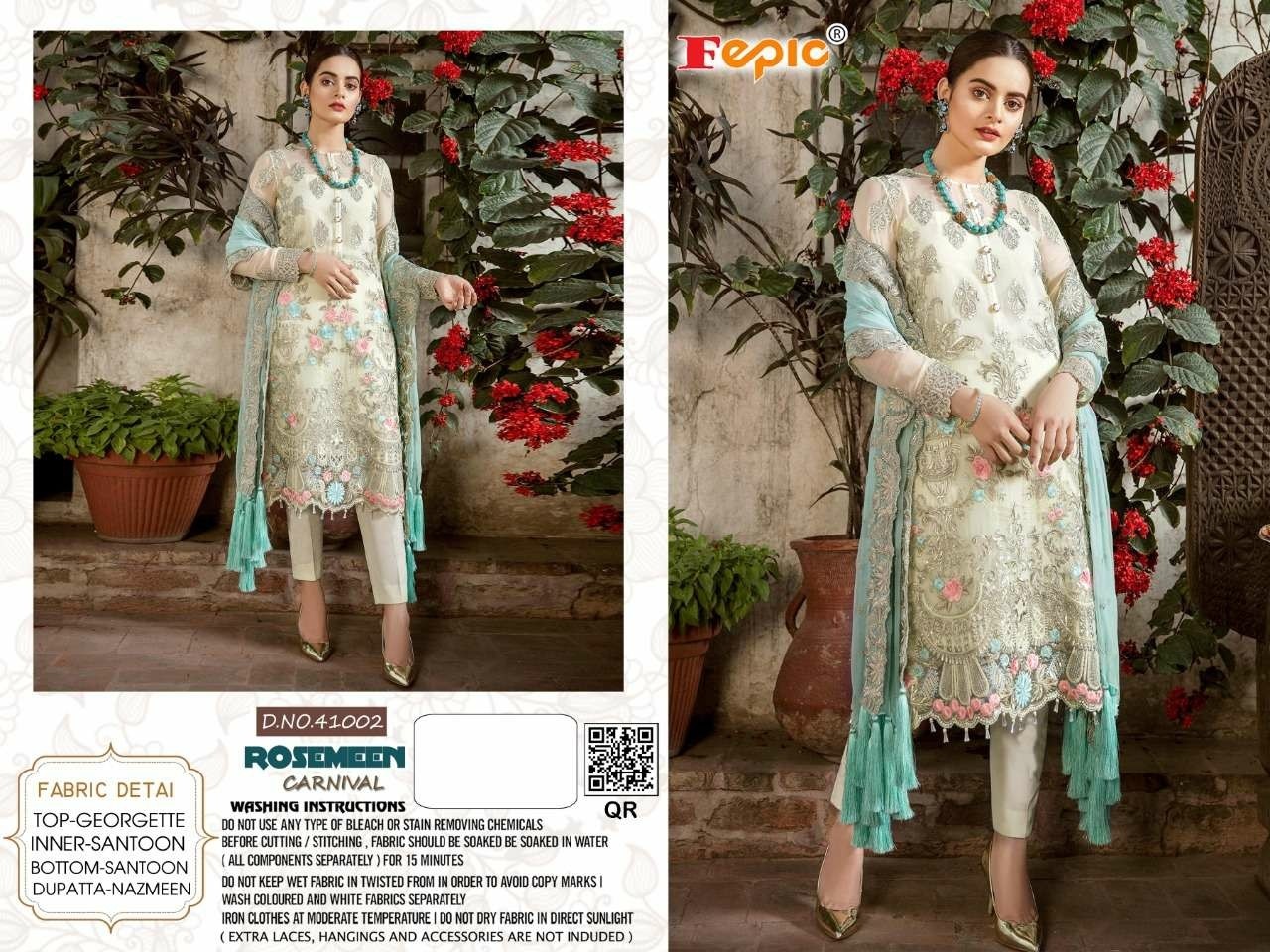 FEPIC 41002 ROSEMEEN CARNIVAL SALWAAR KAMEEZ IN SINGLE PIECE