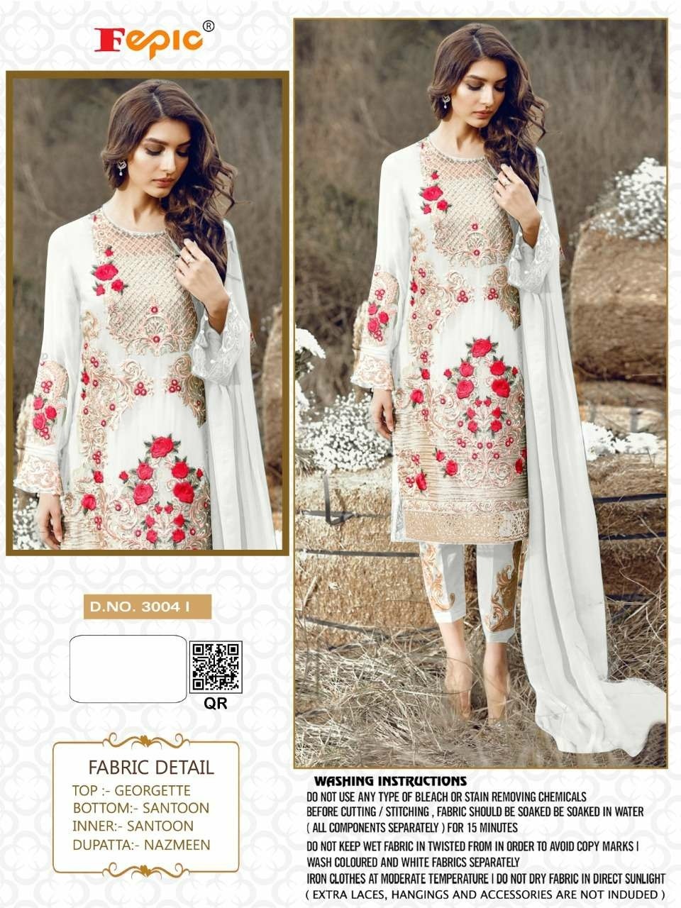 FEPIC 3004 I ROSEMEEN PAKISTANI SUITS SINGLE PIECE SUPPLIER