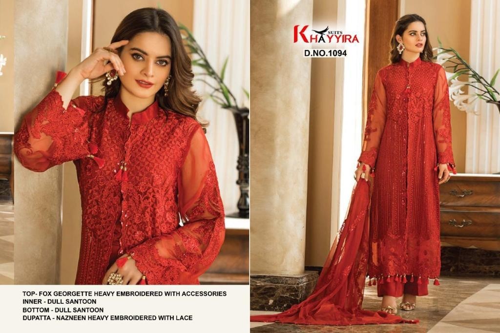KHAYYIRA 1094 PAKISTANI SUITS WHOLESALE SUPLLIER IN SURAT