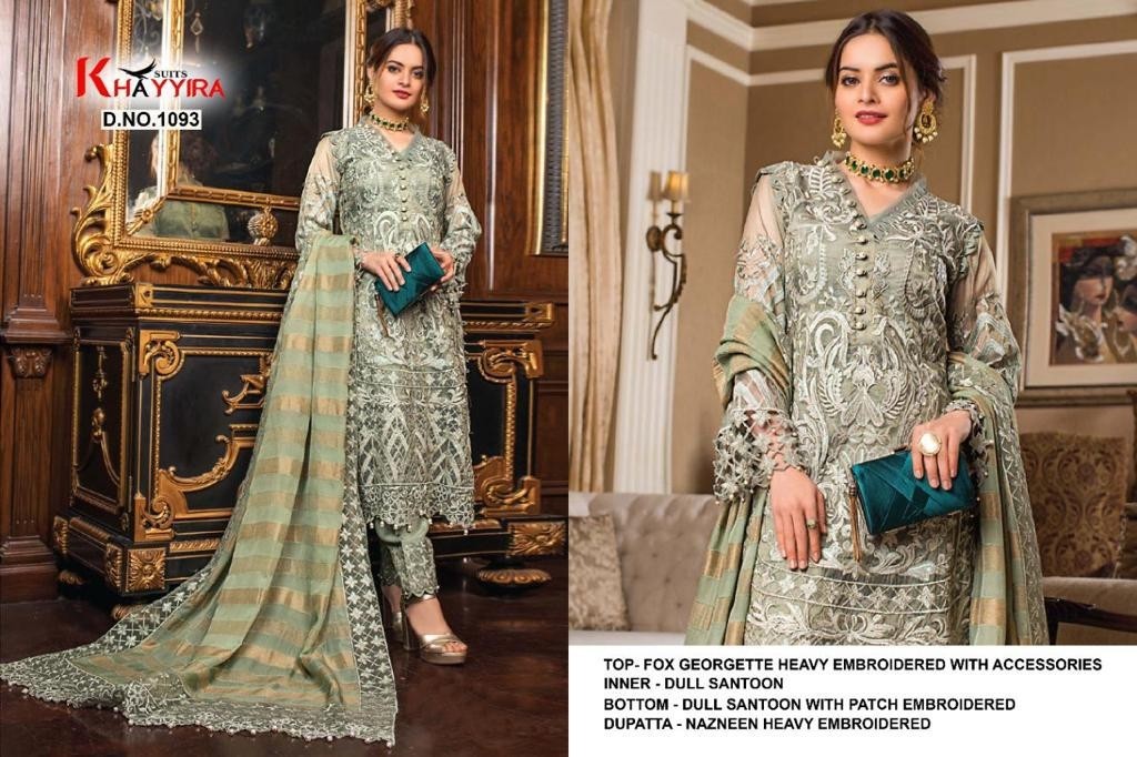 KHAYYIRA 1093 PAKISTANI SUITS WHOLESALE SUPLLIER IN SURAT