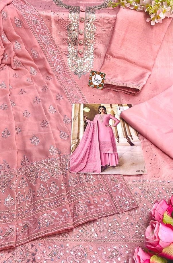 EBA LIFESTYLE NYRA VOL-1 PINK PAKISTANI SUITS WHOLESALE