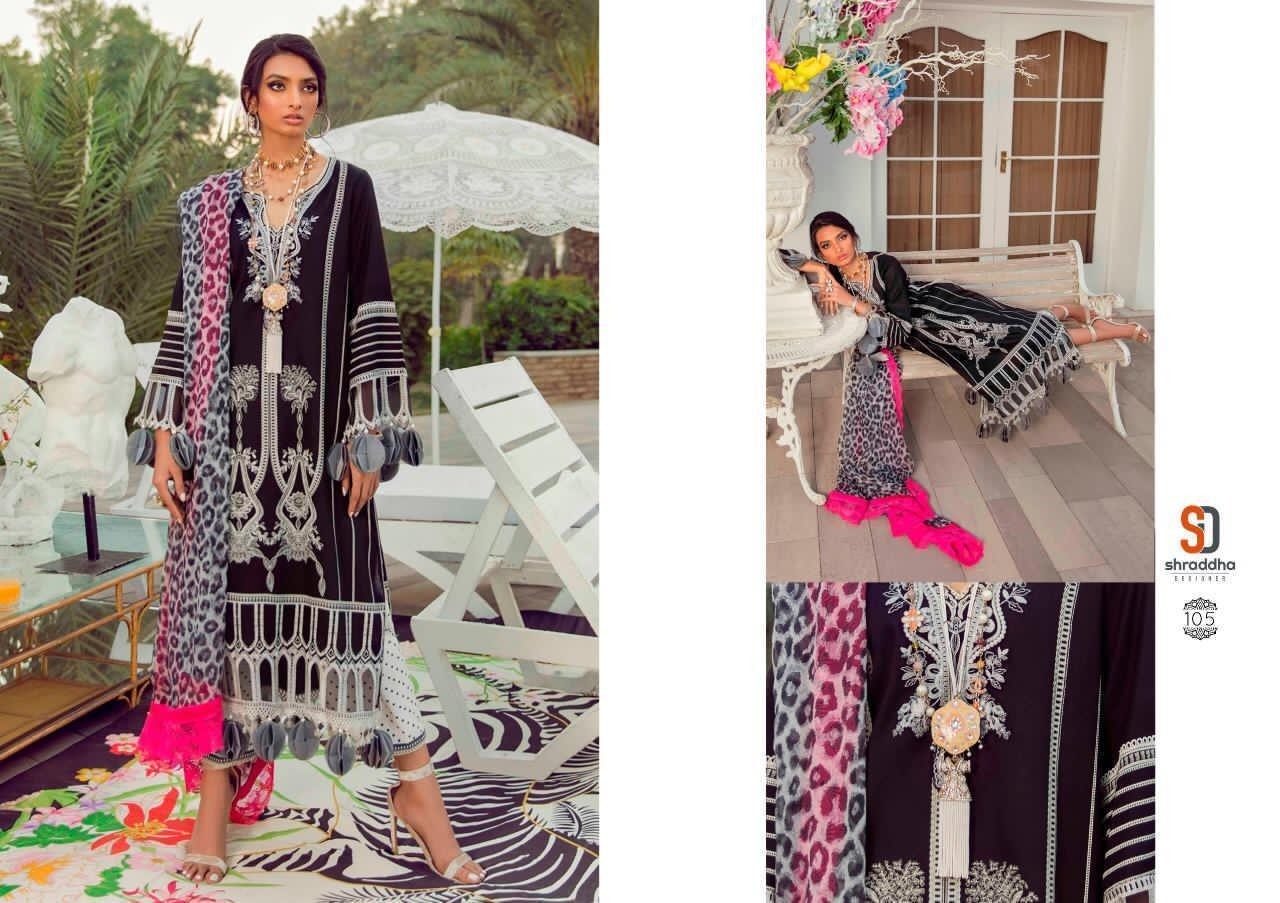 SHRADDHA DESIGNER SANA SAFINAZ PRINT COLLECTTION 105 SUPPLIER 
