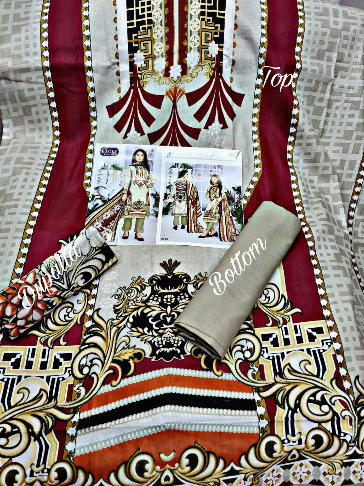 NEW EAGLE COLLECTION 2001 TO 2010 INAYA VOL-2 KARACHI PRINT SUIT WHOLSALE