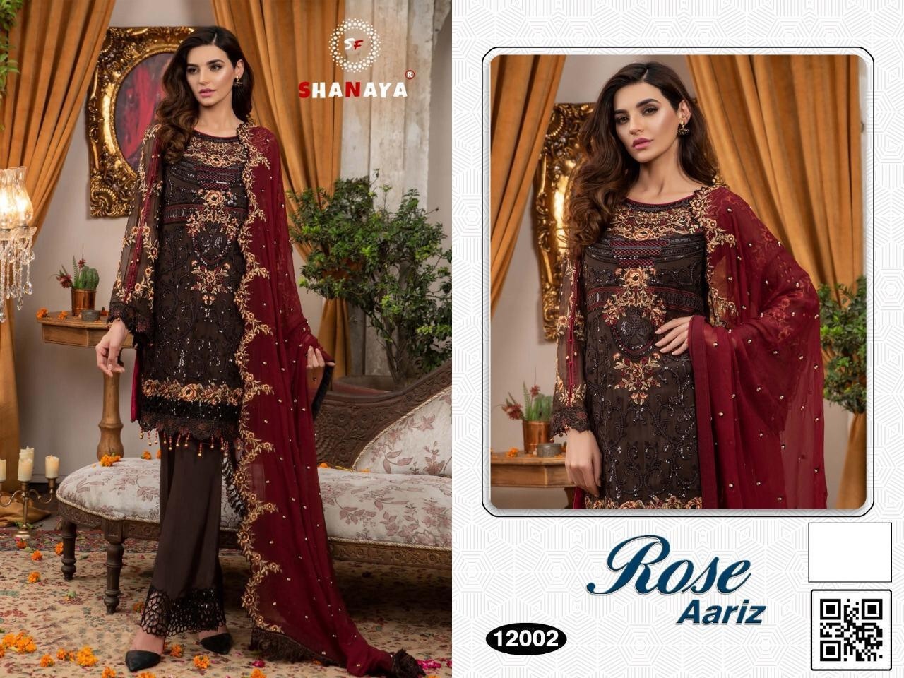SHANAYA ROSE AARIZ 12002 WHOLESALE SALWAAR KAMEEZ SINGALE