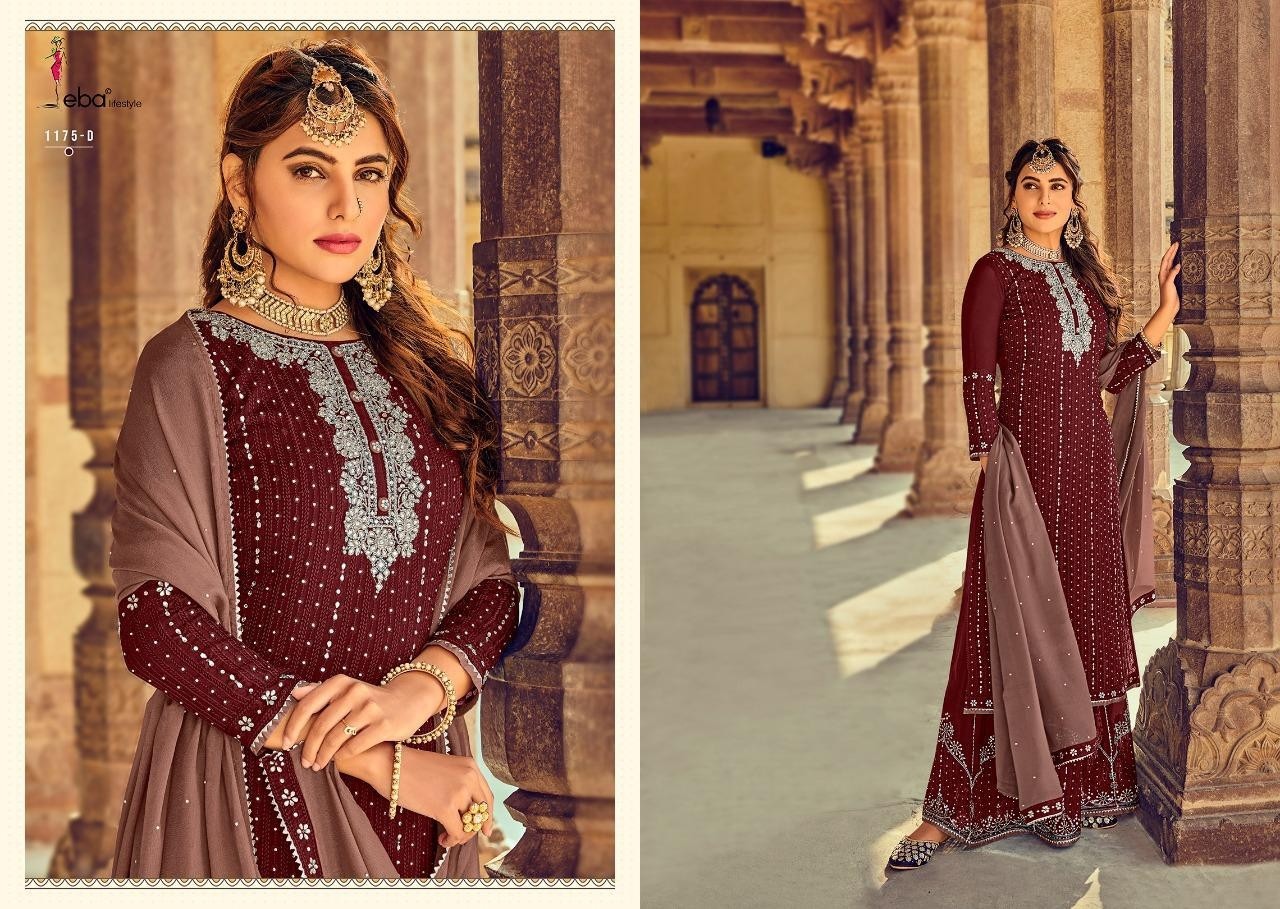 EBA LIFESTYLE HURMA VOL-34 1175-D SALWAAR KAMEEZ SURAT SUPPLIER