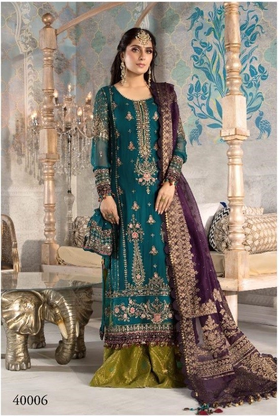 RAWAYAT MARIYA B MBROIDERED COLLĔCTION 2021 40006 WHOLESALE PAKISTANI SUITS