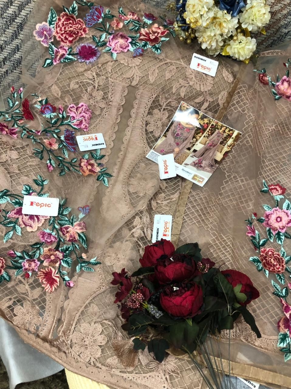 FEPIC ROSEMEEN 91001-K PAKISTANI SUITS EMBROIDERED WHOLESALER SURAT