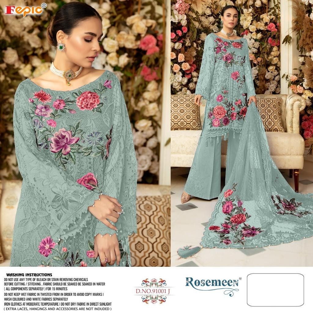 FEPIC ROSEMEEN 91001-J PAKISTANI SUITS BEST WHOLESALER PRICE IN SURAT