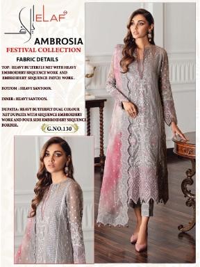 ELAF GALAXY FAB AMBROSIA 130 WHOLESALE SALWAAR KAMEEZ
