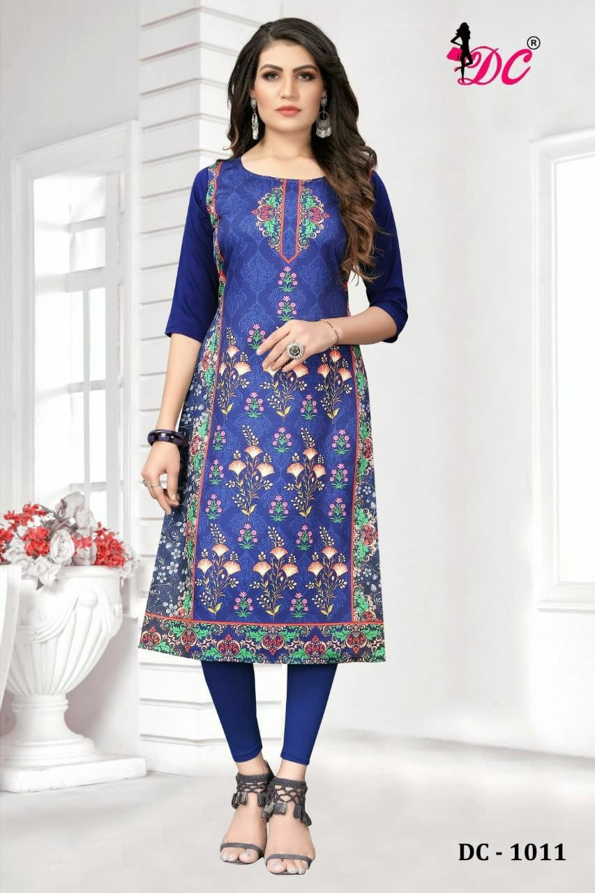 DC-1011 CREPE KURTI GUARANTEE OF QUALITY WHOLESALE