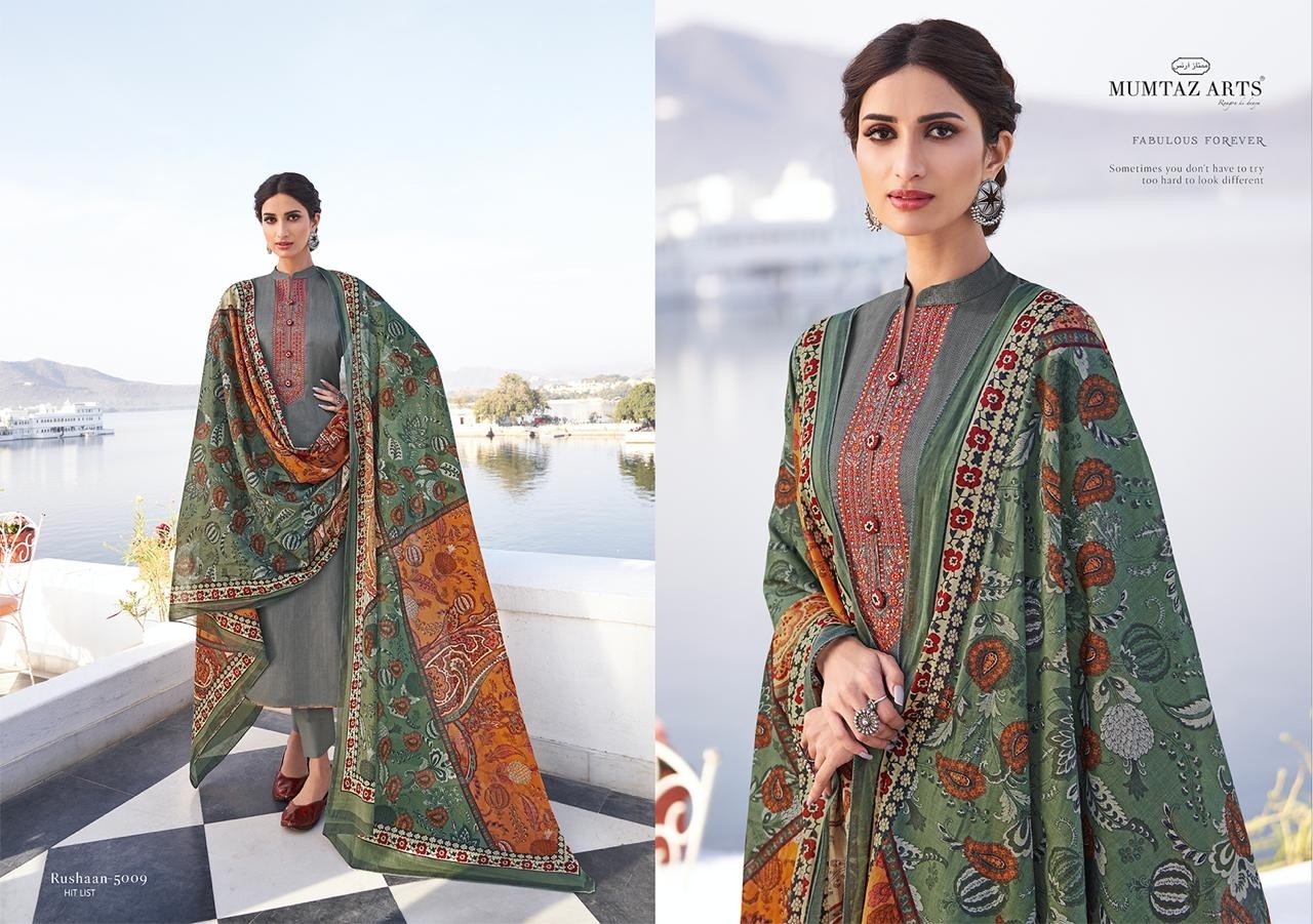 MUMTAZ ARTS RUSHAAN HIT LIST 5009 KARACHI SUITS SUPPLIER SURAT