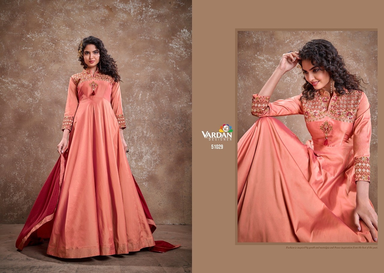 VARDAN DESIGNER APSARA VOL-2 51025 TO 51030 KURTIS SINGALE AVAILABALE