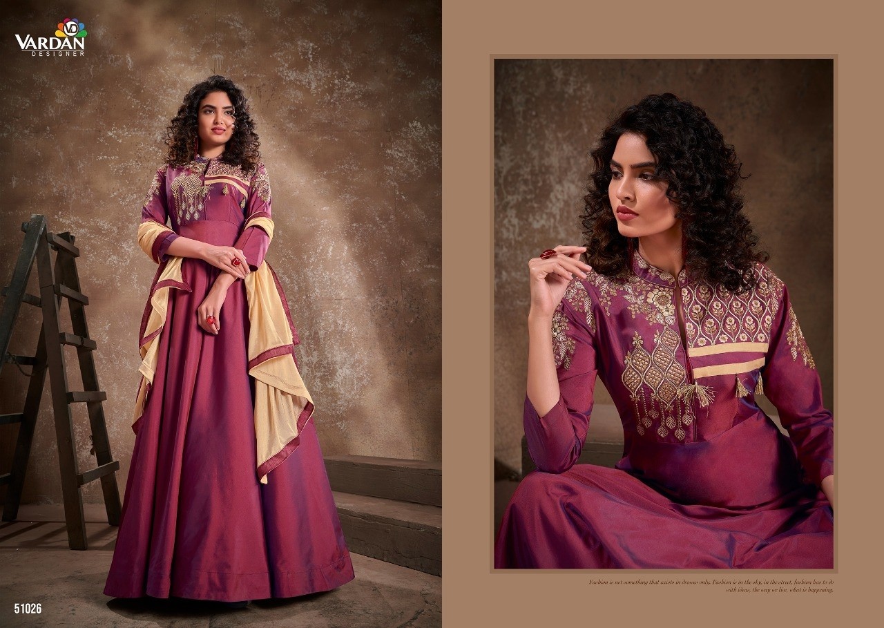 VARDAN DESIGNER APSARA VOL-2 51025 TO 51030 KURTIS SINGALE AVAILABALE