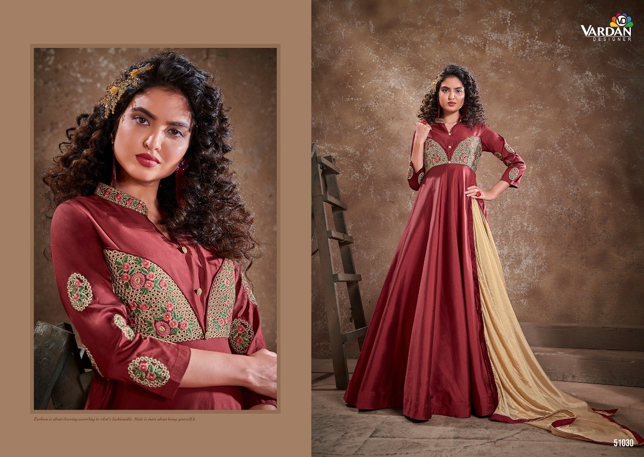 VARDAN DESIGNER APSARA VOL-2 51025 TO 51030 KURTIS SINGALE AVAILABALE