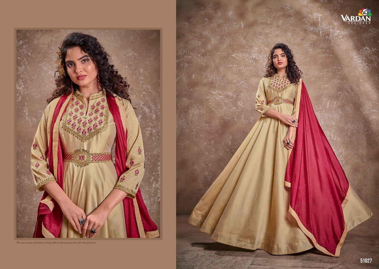 VARDAN DESIGNER APSARA VOL-2 51025 TO 51030 KURTIS SINGALE AVAILABALE