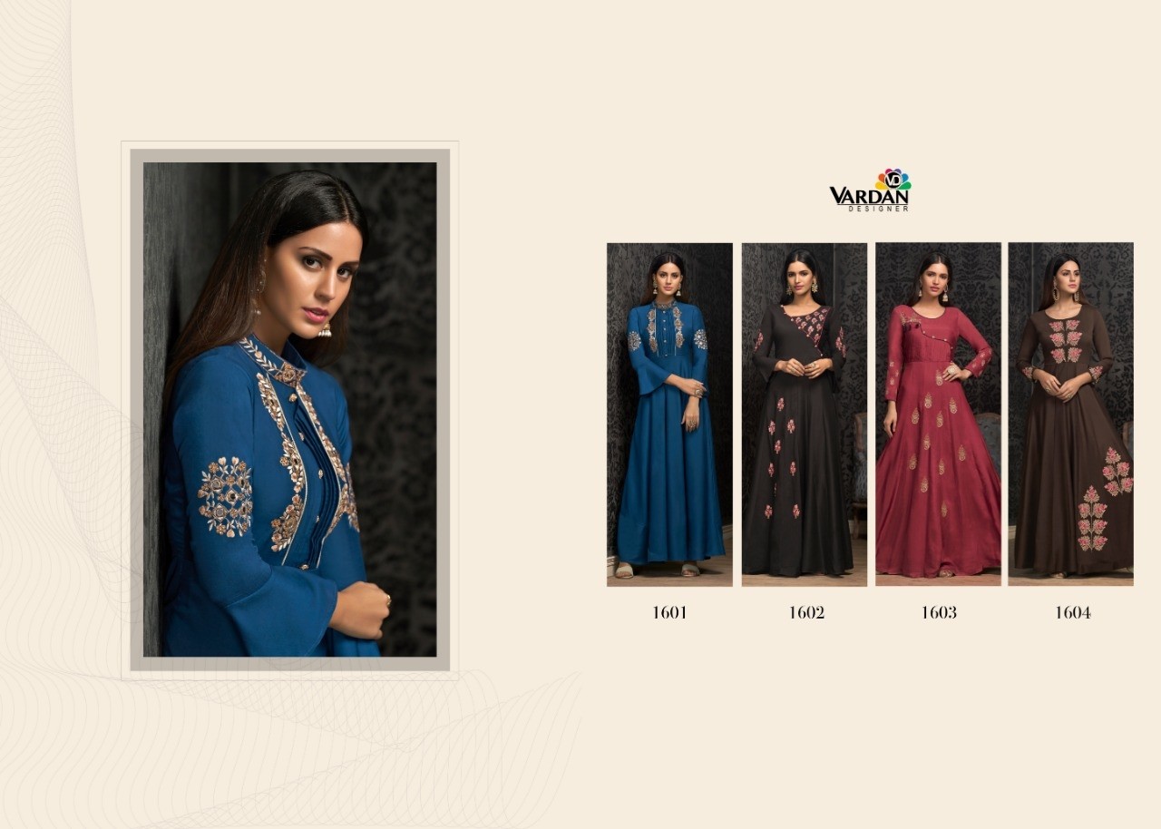 VARDAN DESIGNER NAVYA VOL-16 1601 READYMADE KURTIS SINGALE AVAILABALE