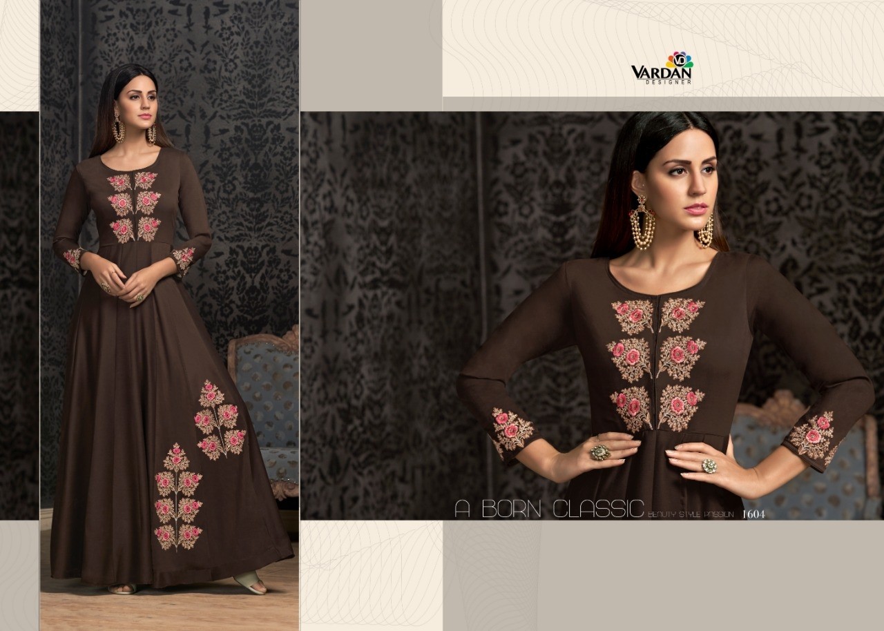 VARDAN DESIGNER NAVYA VOL-16 1604 READYMADE KURTIS SINGALE AVAILABALE