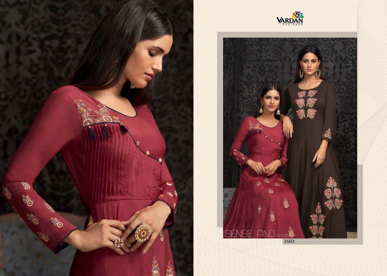 VARDAN DESIGNER NAVYA VOL-16 1603 READYMADE KURTIS SINGALE AVAILABALE