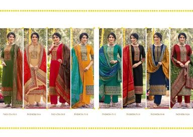 LEVISHA PARNIKA BANDHEJ COLLECTTION 7013 PAKISTANI SUITS KASHMIRI WORK